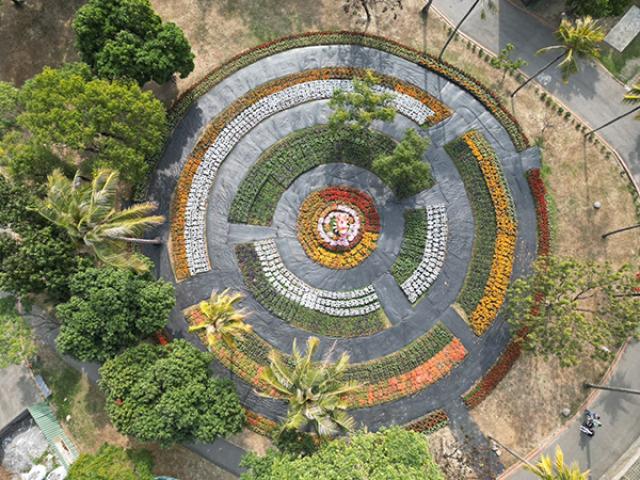 新春公園花卉妝點(永康公園)