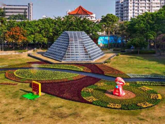 新春公園花卉妝點-南瀛綠都心