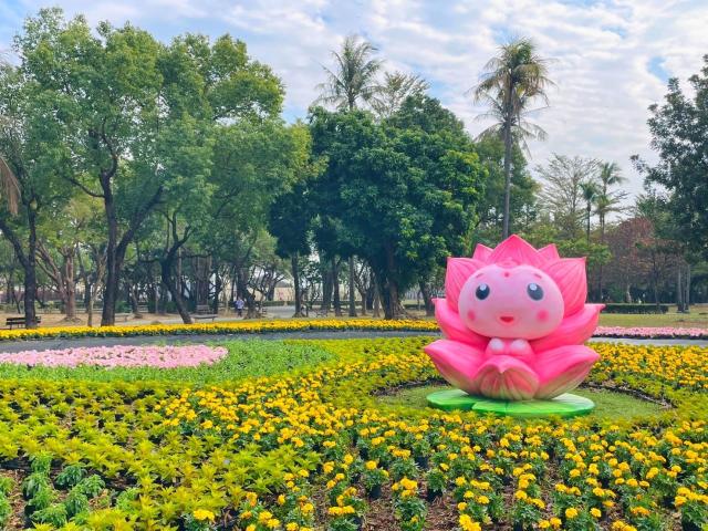 新春公園花卉妝點-永康公園