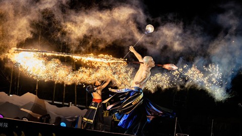 2026左鎮燈會:火舞表演《赤焰弦音·馬到成功》